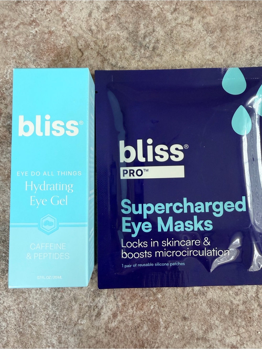 bliss Hydrating Eye Gel & Supercharged Eye Masks
